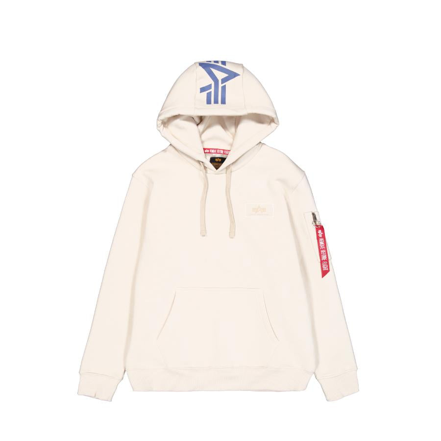Back Print Hoodie - vintage white