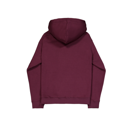 Basic Hoodie Small Logo - dark cherry