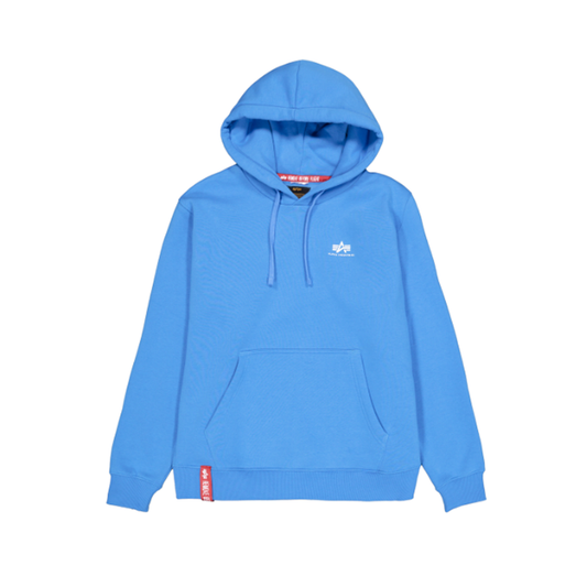 Basic Hoodie Small Logo - mediteranian blue