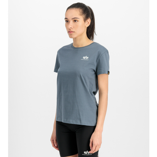 Basic T Small Logo Woman - denim blue