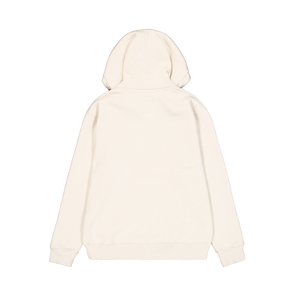 Basic Zip Hoodie - vintage white
