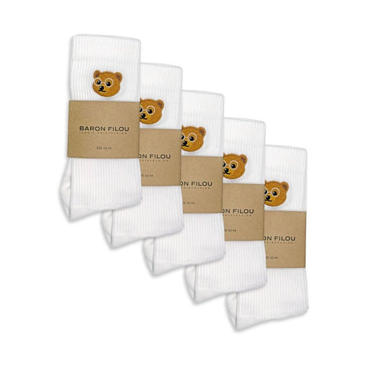 5-Pack Baron Filou Socks - White