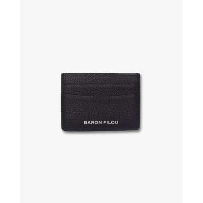 Leather Card Holder Filou Head - Black