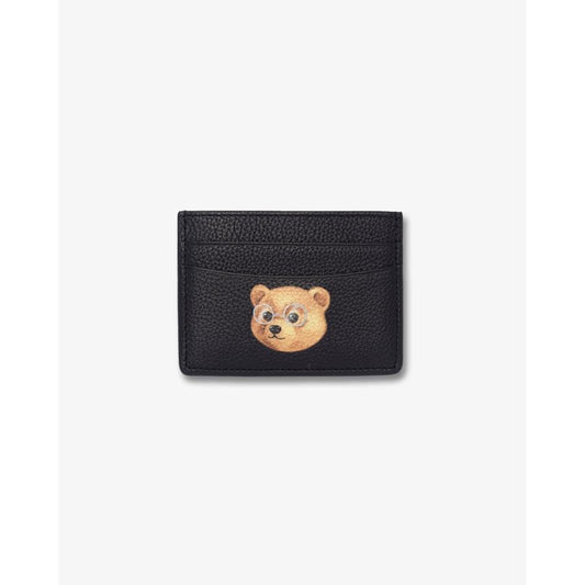 Leather Card Holder Filou Head - Black