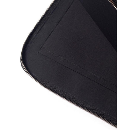 Leather Laptop Clutch Filou V. - Black