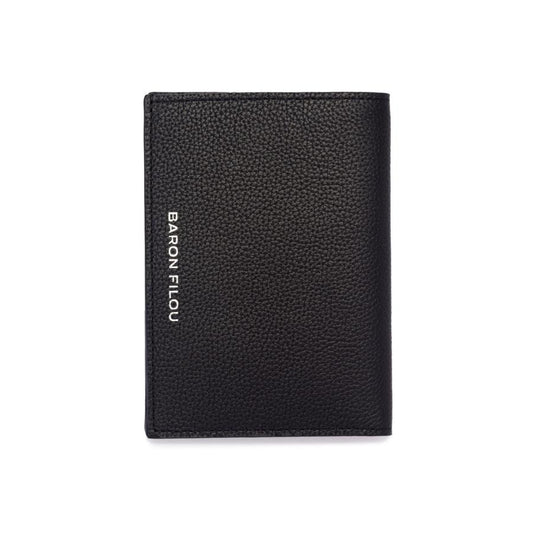 Leather Passport Cover Filou LX. - Black