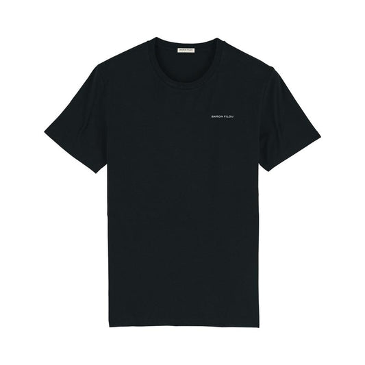 Organic T-Shirt with backprint, Filou LXVIII. - Black
