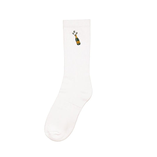 FW24 Sport Socks, Champagne - White