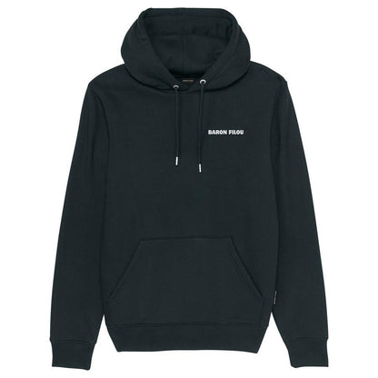 Backprint Hoodie Filou CXXXV. - Black