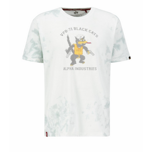 Black Cats T - dusty green