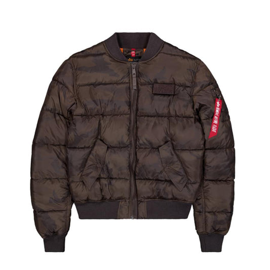 MA-1 Puffer Bomber Camo - dark olive camo