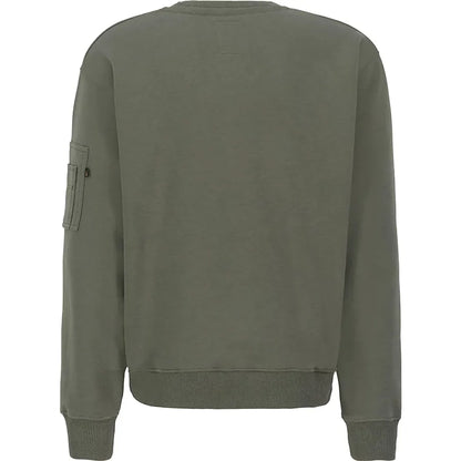 Embroidery Sweater - dark olive