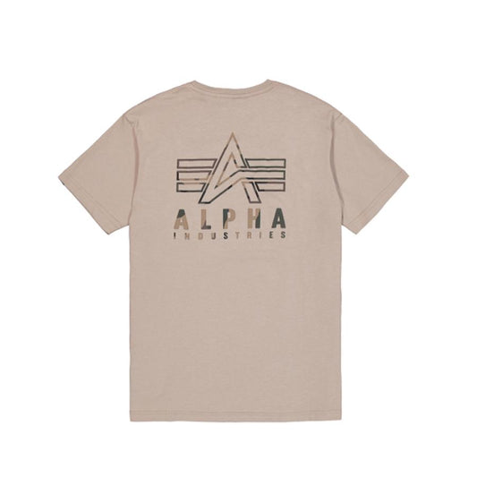 Camo Logo Puff Print BP T - vintage sand