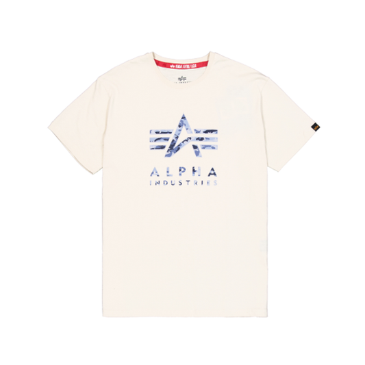 Camo Logo Puff Print BP T - vintage white