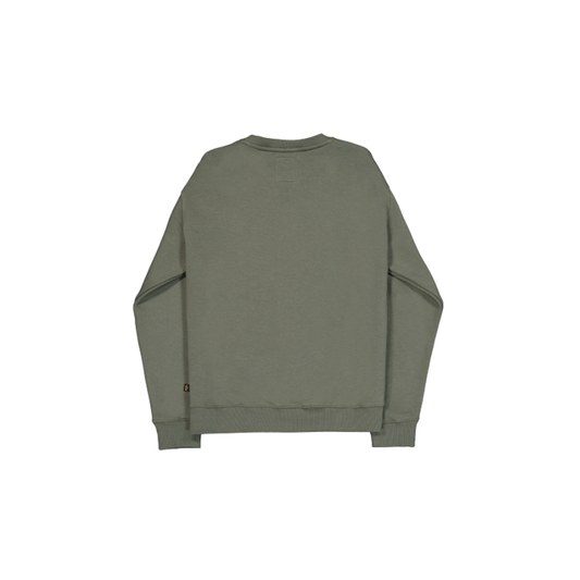 Camo Sleeve Crewneck - dark olive