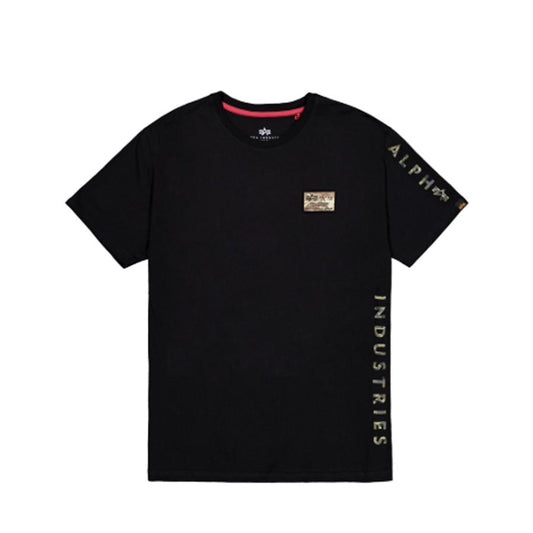 Camo Sleeve T-Shirt - black