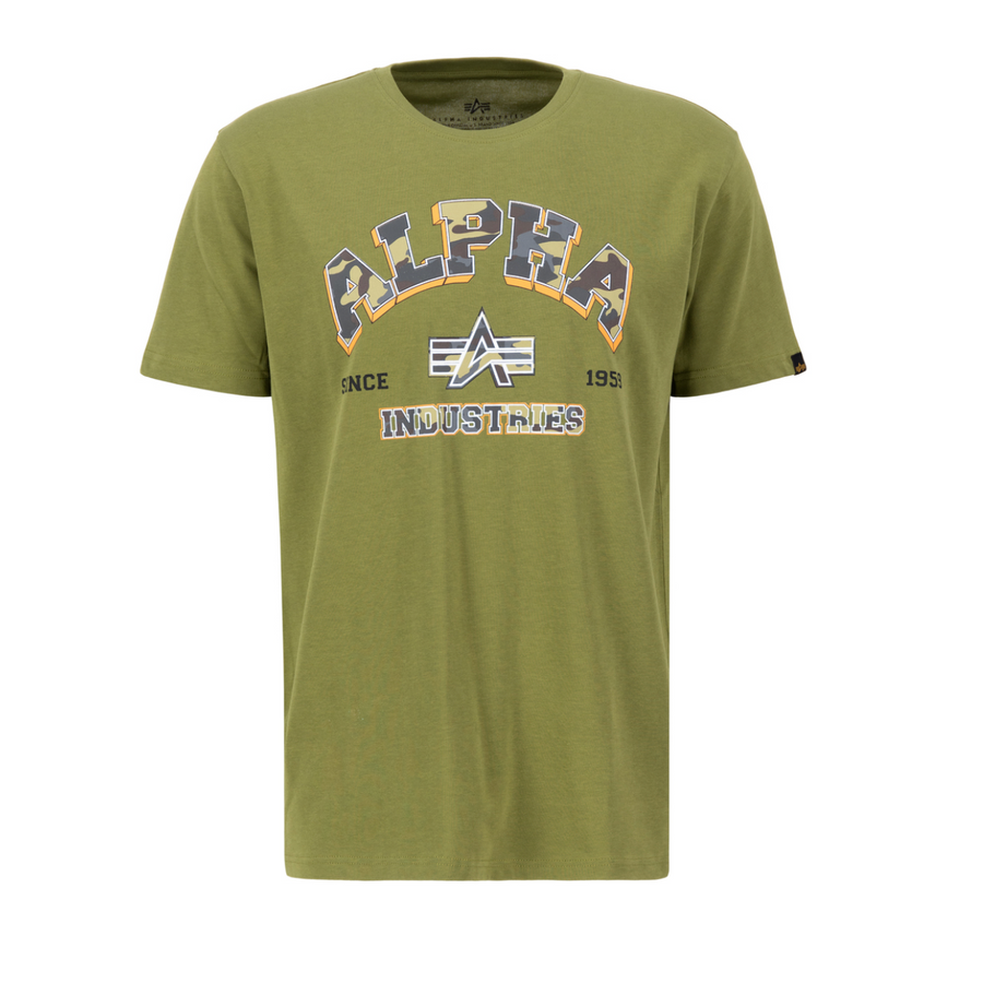 College Camo T - moss green