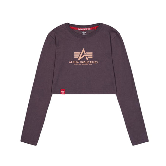 Basic Cropped LS - plum