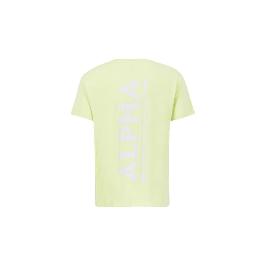 Backprint T - arctic lime
