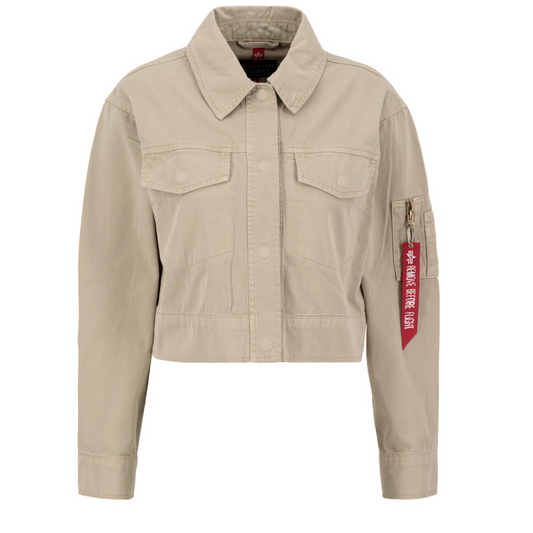 Deck Jacket Cropped Woman - vintage sand