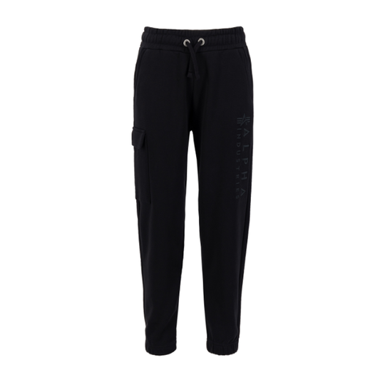 Embroidery Women Jogger - black