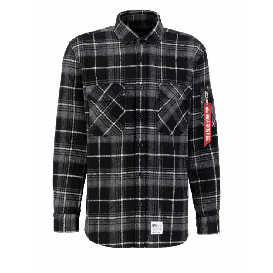 Flannel Shirt - black/grey