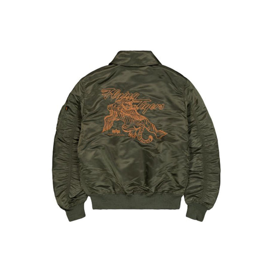 Flying Tigers CWU Bomber Jacket - dark olive