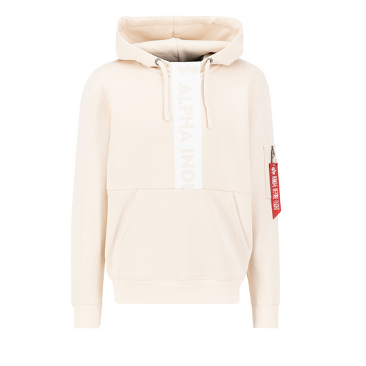 Front Print Hoody - jet stream white