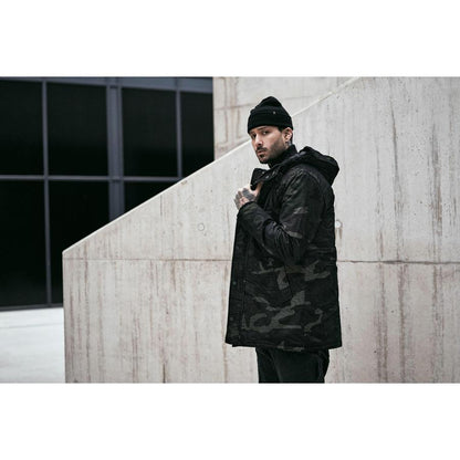 Grid Camo Parka - dark camo