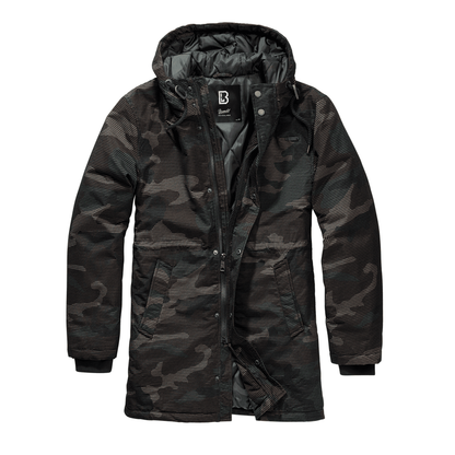 Grid Camo Parka - dark camo