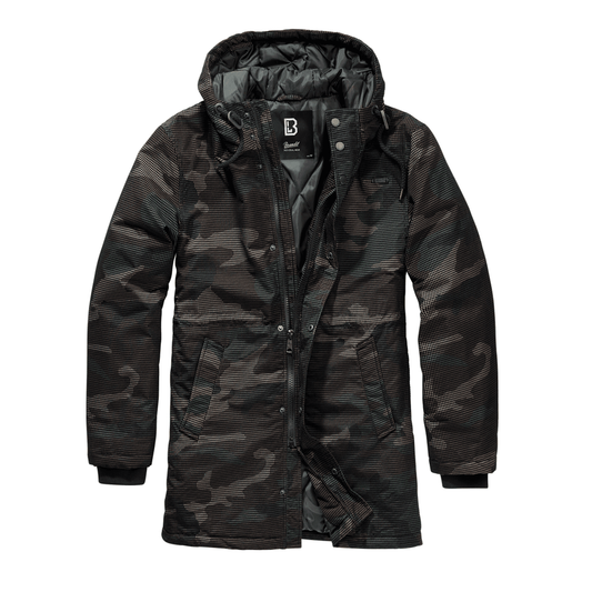Grid Camo Parka - dark camo