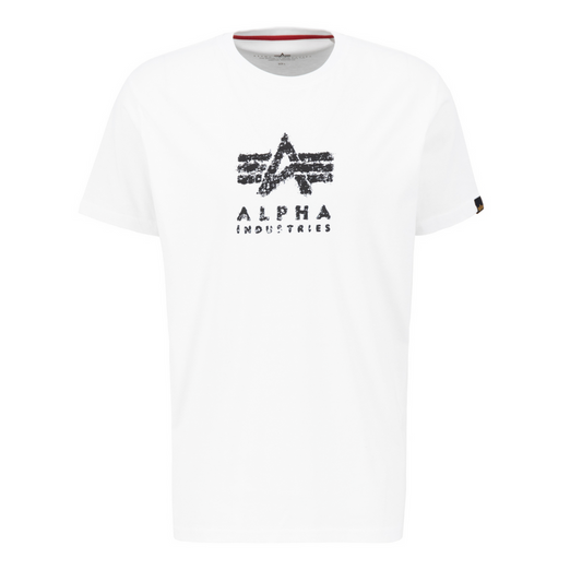 Grunge Logo T - white