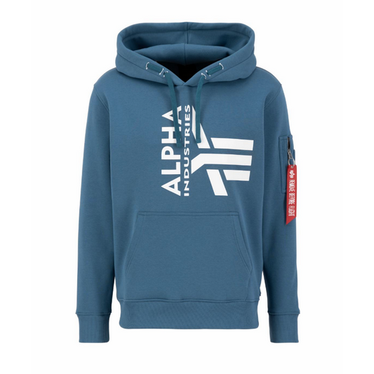 Half Logo Foam Hoody - vintage marine