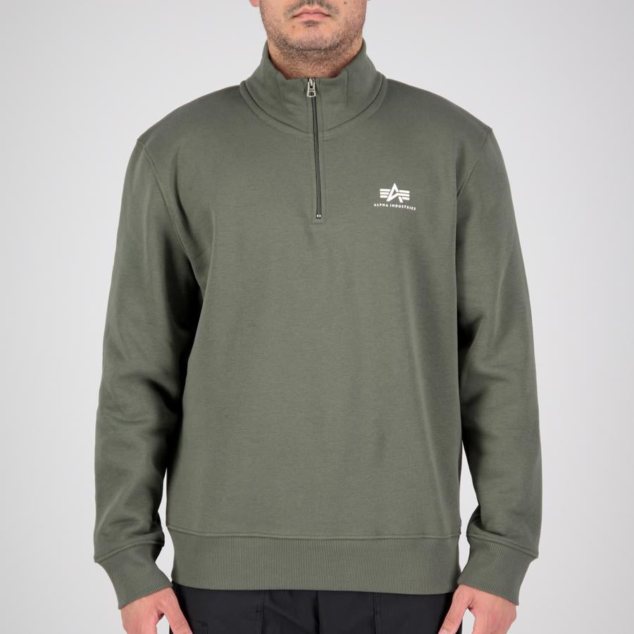 Half Zip Sweater SL - dark olive