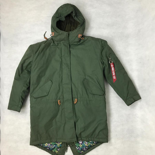 Hooded Fishtail Woman - dark olive