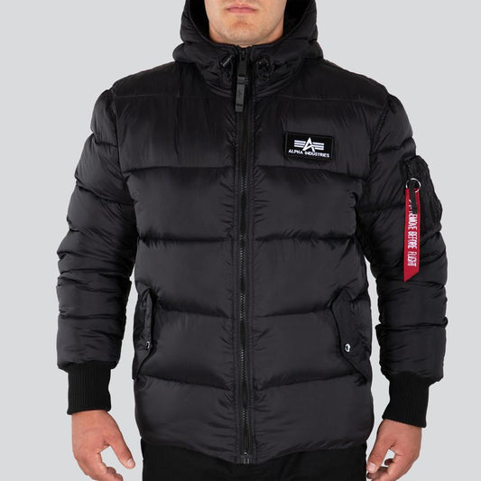 Hooded Puffer Alpha FD - black