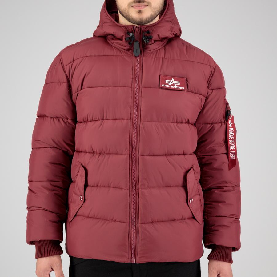 Hooded Puffer Alpha FD - burgundy
