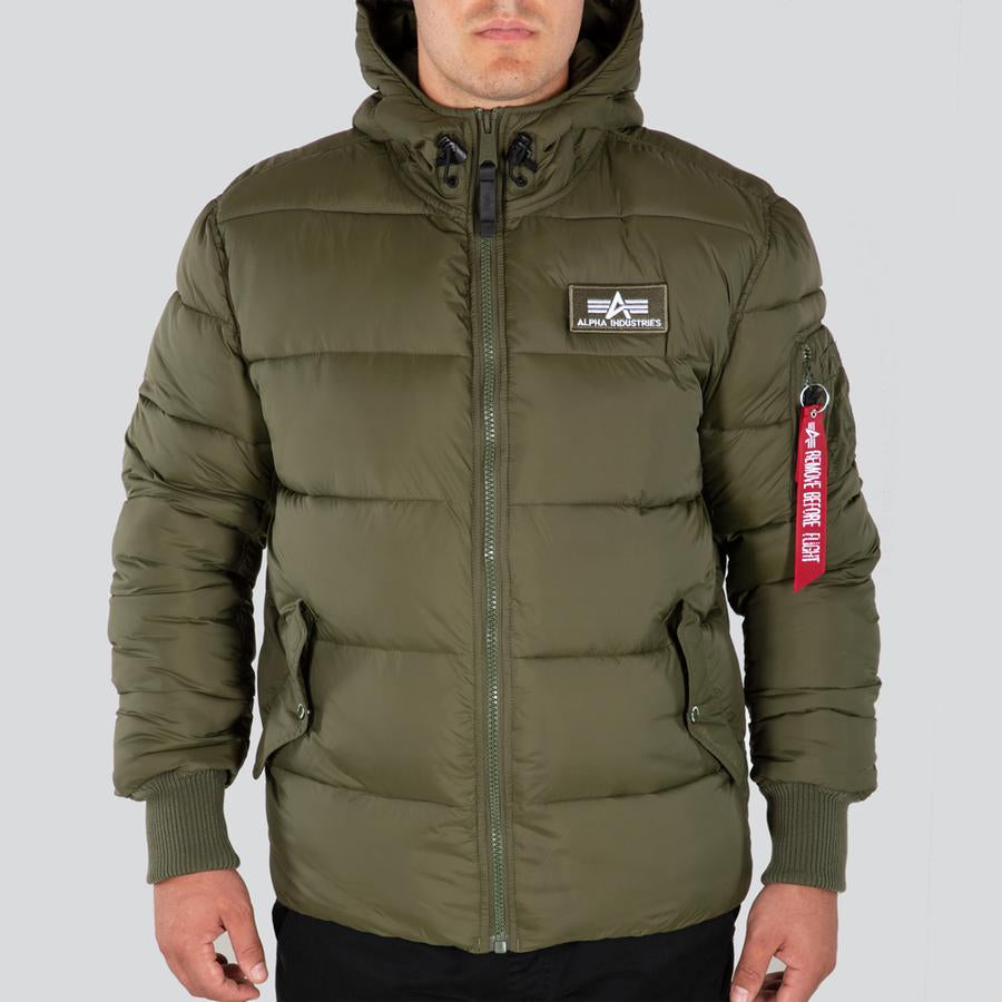 Hooded Puffer Alpha FD - dark green