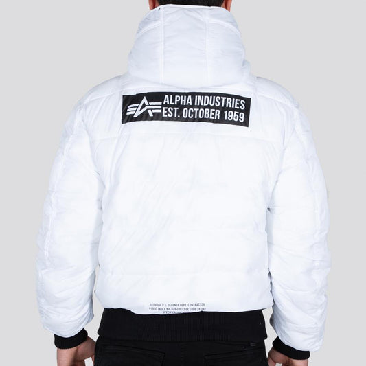 Hooded Puffer FD Rev  - black/white