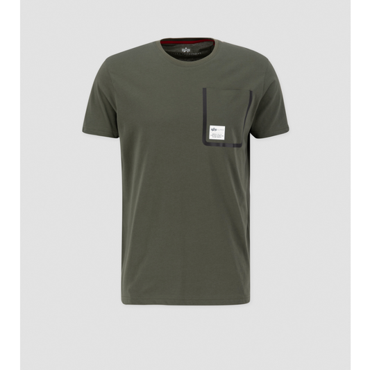 Label Pocket T - dark olive