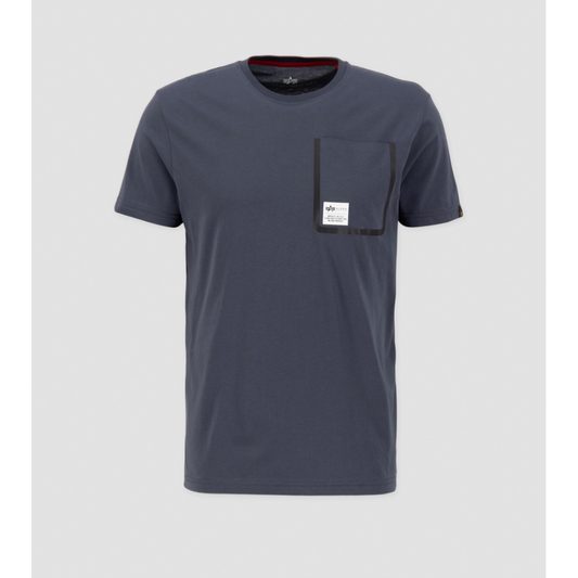 Label Pocket T - greyblack
