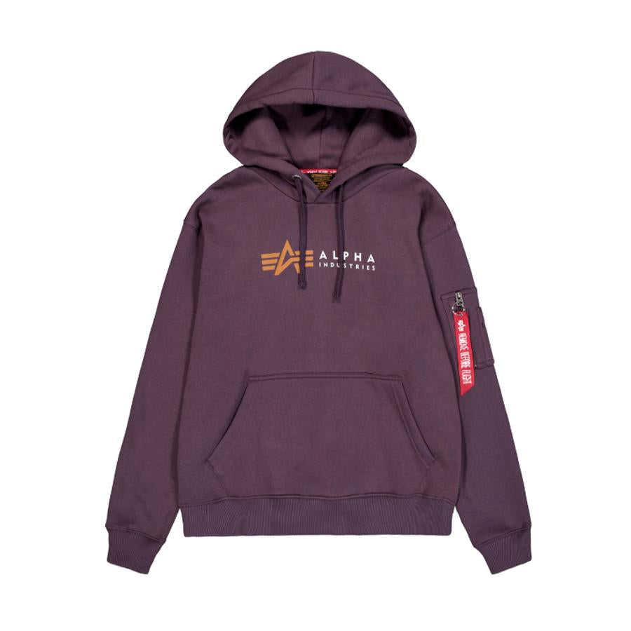 Alpha Label Hoodie - plum