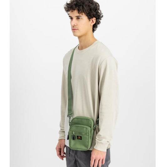 Label Messenger Small Bag - sage green