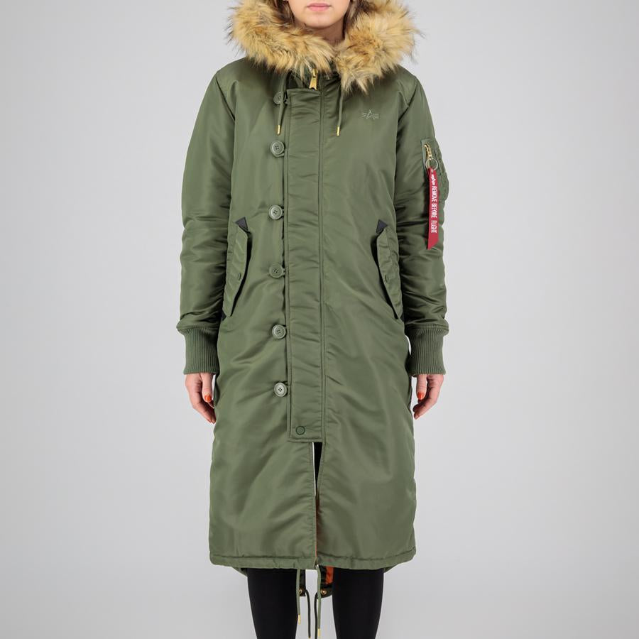 Long Fishtail Woman - sage green
