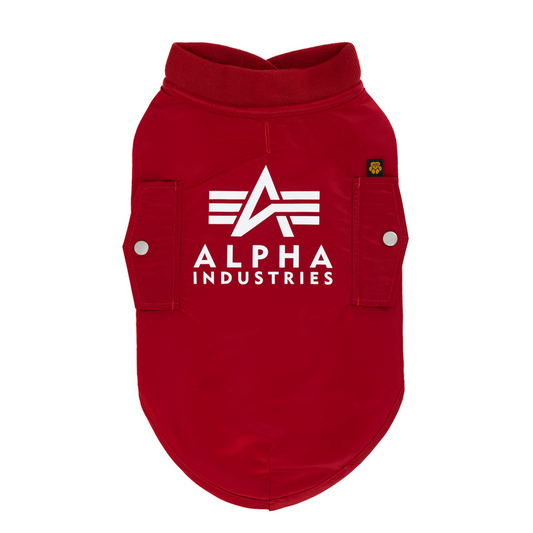 MA-1 Dog Jacket Backprint - rbf red