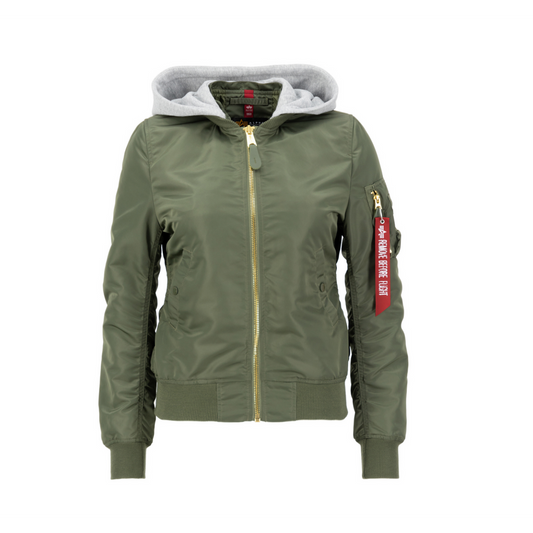 MA-1 Hooded Woman - sage green