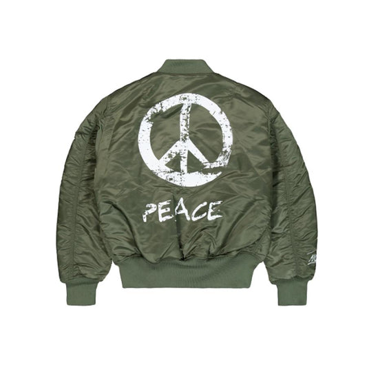 MA-1 Peace Bomber Jacket - sage green