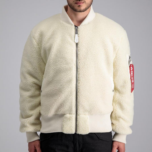 MA-1 Teddy - off white