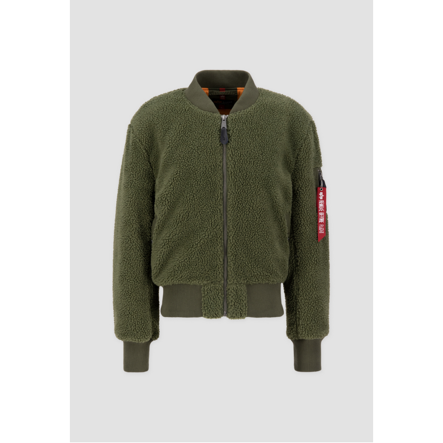 MA-1 Teddy - sage green