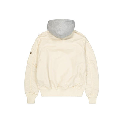 MA-1 TT Hood Bomber Jacket - vintage-white